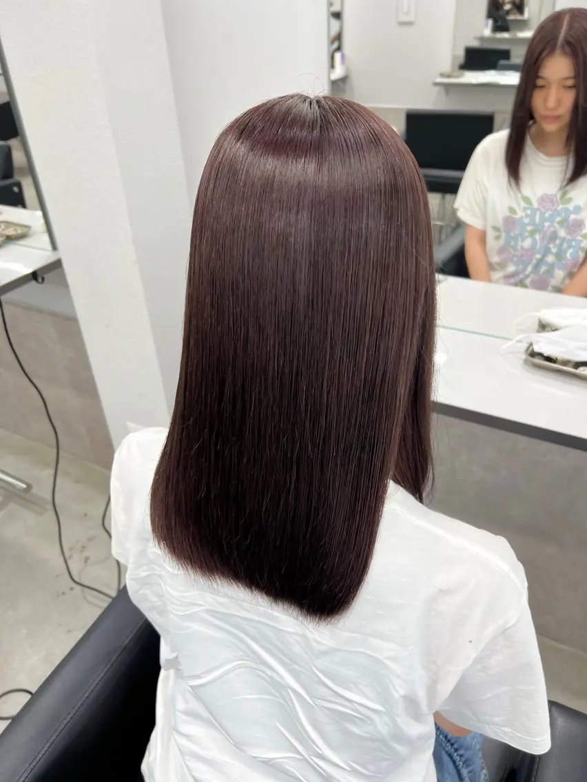 ミディアム カット ヘアカラー トリートメント maya🇰🇷韓国 レイヤー/顔まわりのヘアスタイル