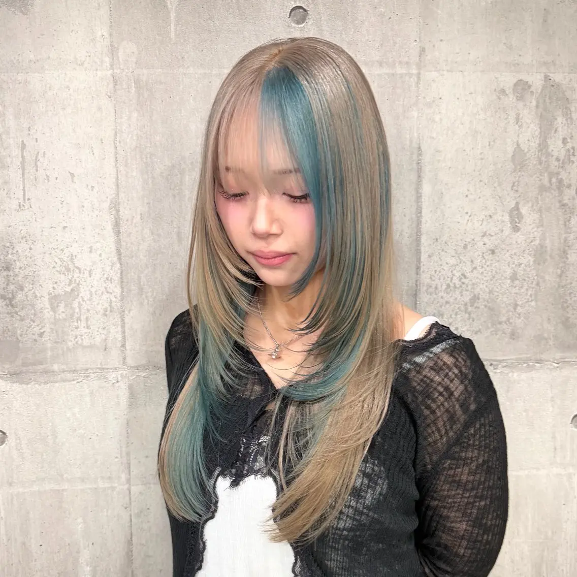 ロング カラー パーマ ヘアアレンジ メンズ キッズ レイヤーの魔術師 𓍼takumi𓍼のヘアスタイル