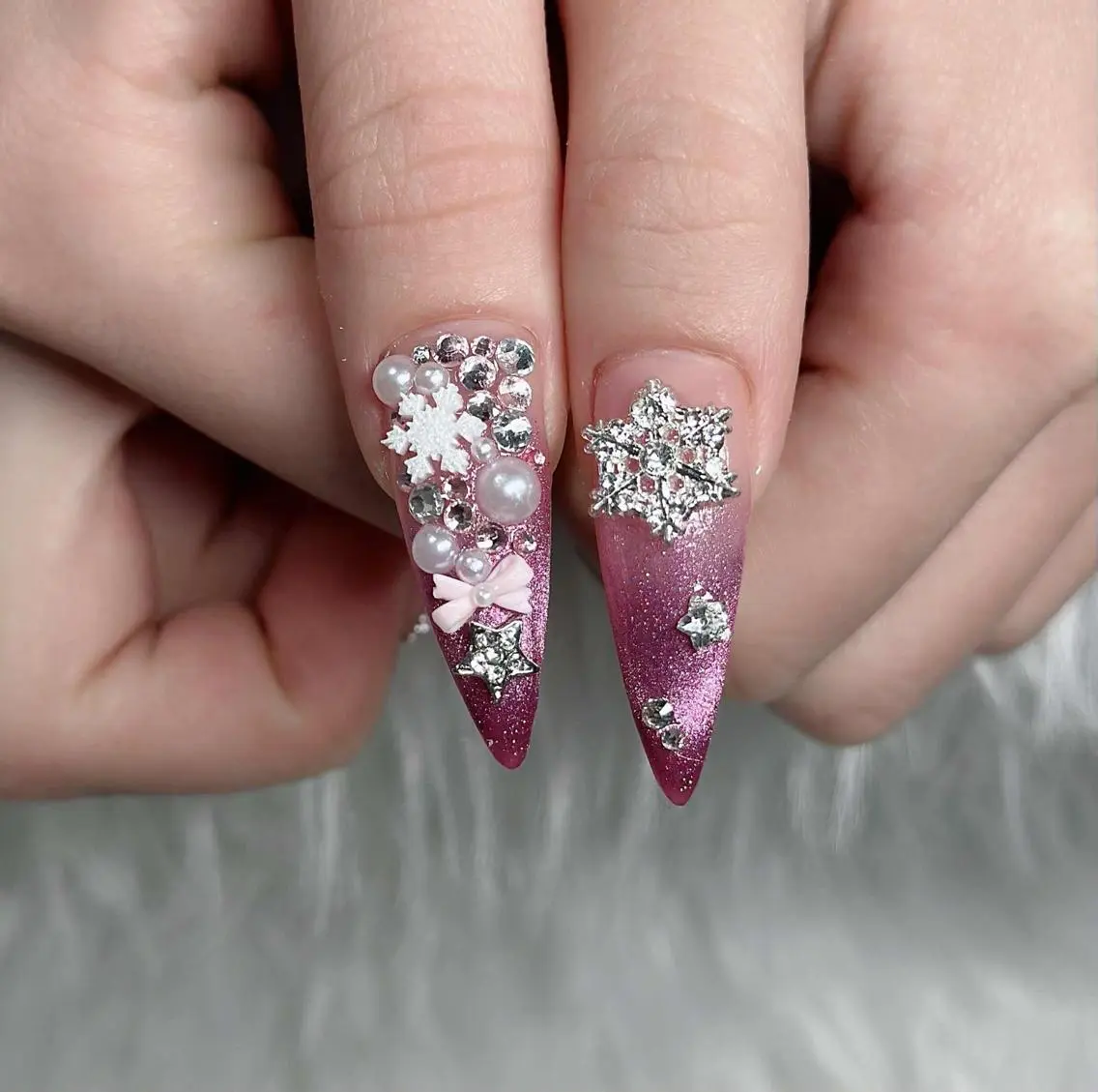ネイル フレンチネイル ジェルネイル ハロウィン 韓国ネイル マグネットネイル ハンドネイル H.baby Nail Salonのネイルデザイン