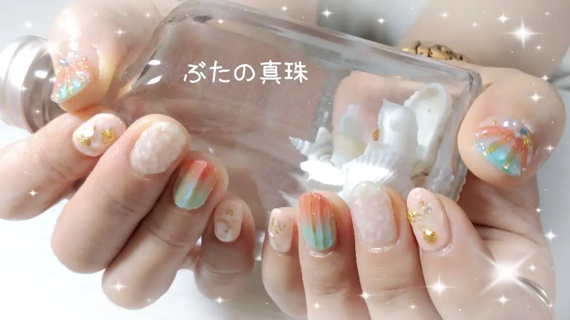 ネイル ハンドネイル 林 珠里のネイルデザイン