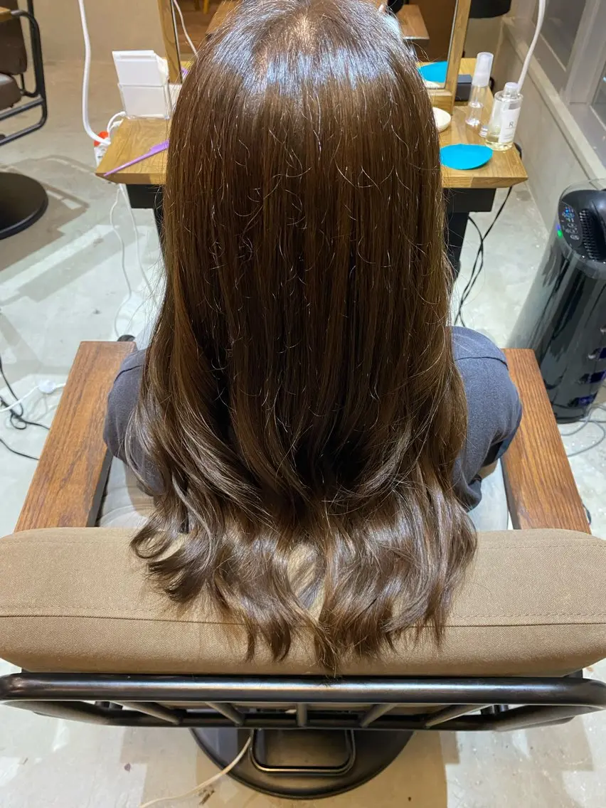 カラー オリーブカラー Hair Ruup ちさきのヘアスタイル
