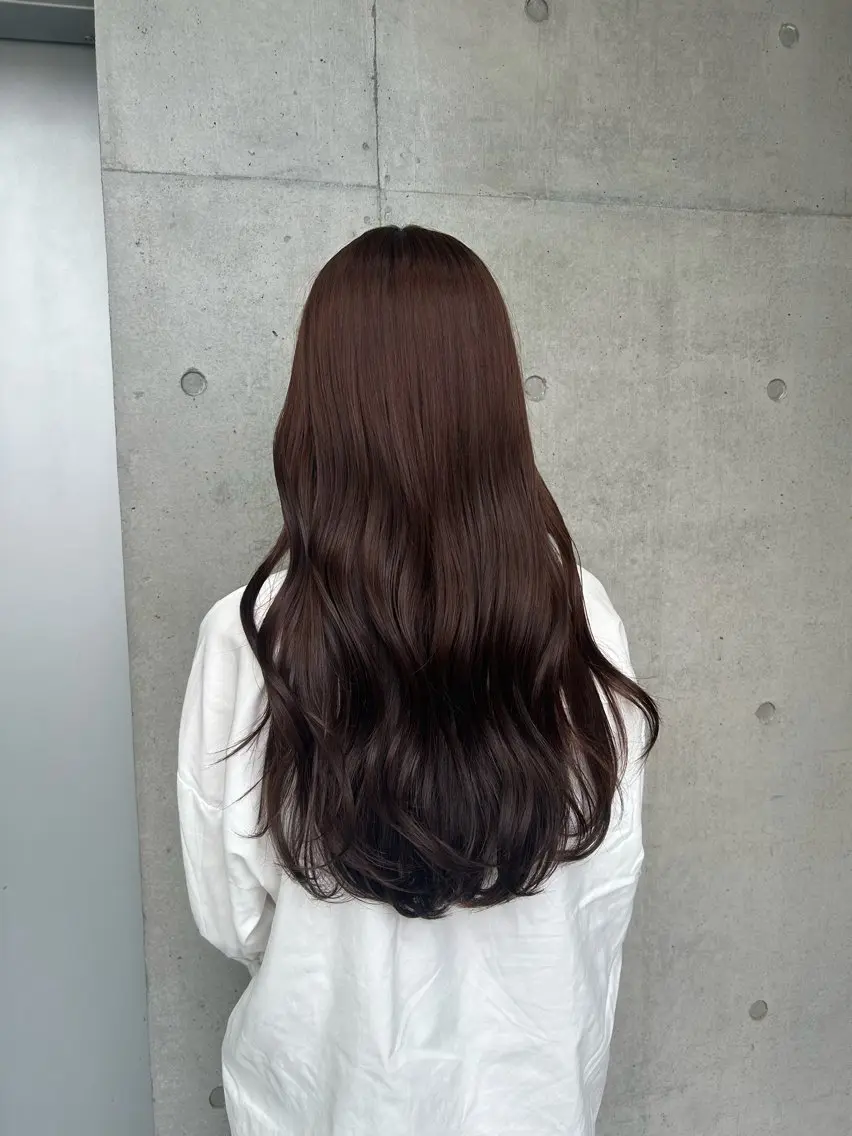ロング カラー ヘアアレンジ カット ヘアカラー トリートメント ボブ艶モテカラー🫧 カリンのヘアスタイル