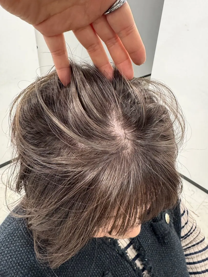 ミディアム カラー カット ヘアカラー トリートメント ヒラガカナ▼ ECLAT HAIRのヘアスタイル