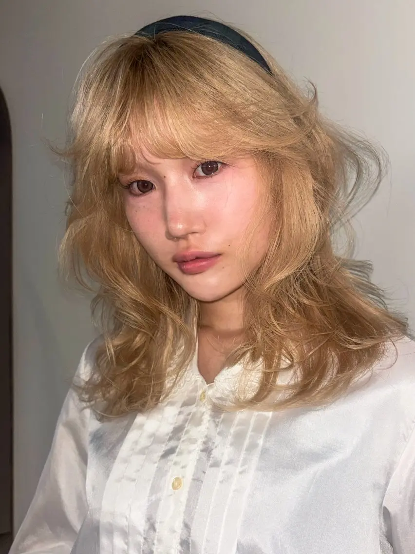 カラー ヘアカラー 佐藤 穂果のヘアスタイル
