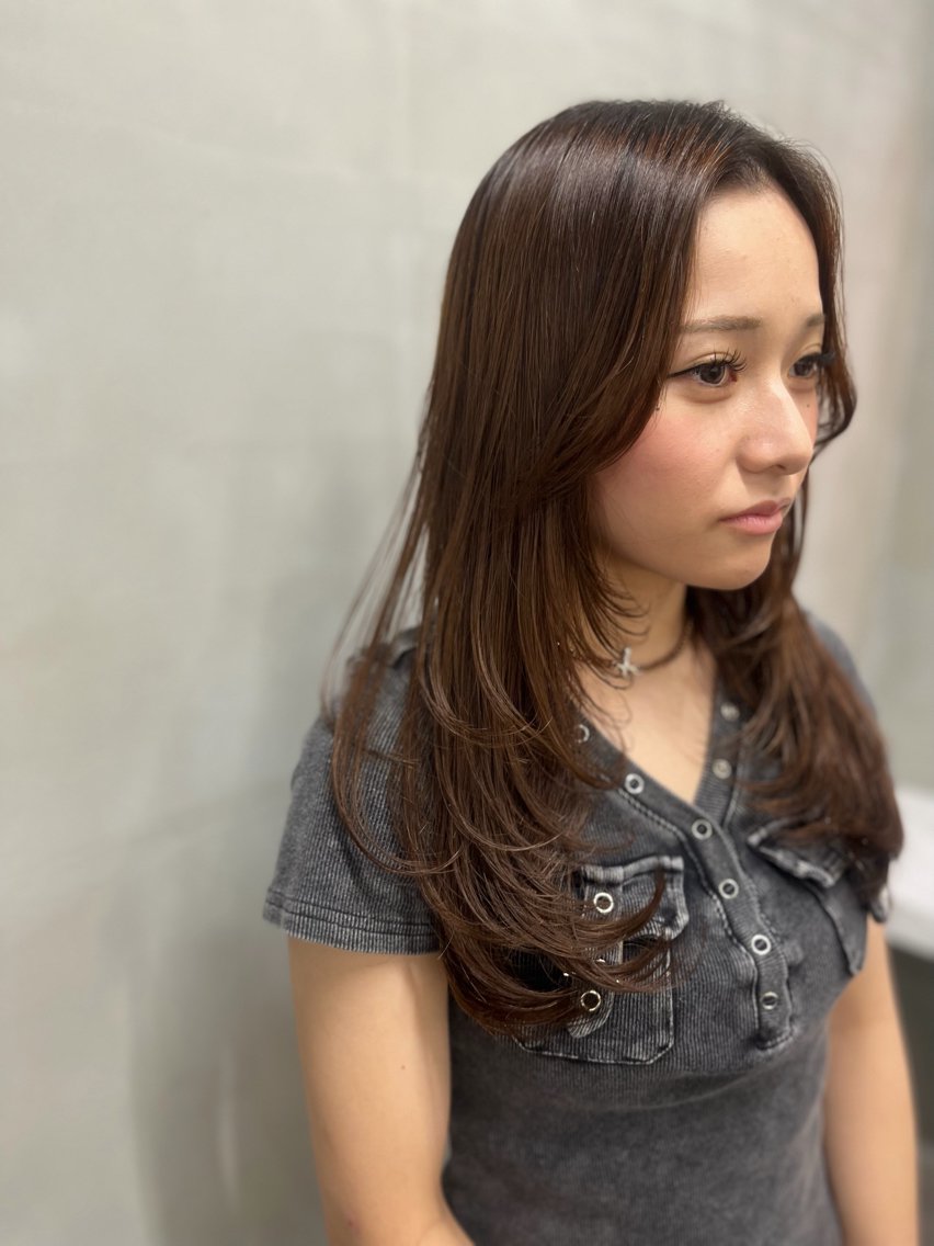セミロング カラー カット ヘアカラー トリートメント ショートボブ/ 髪質改善/廣兼敦哉のヘアスタイル