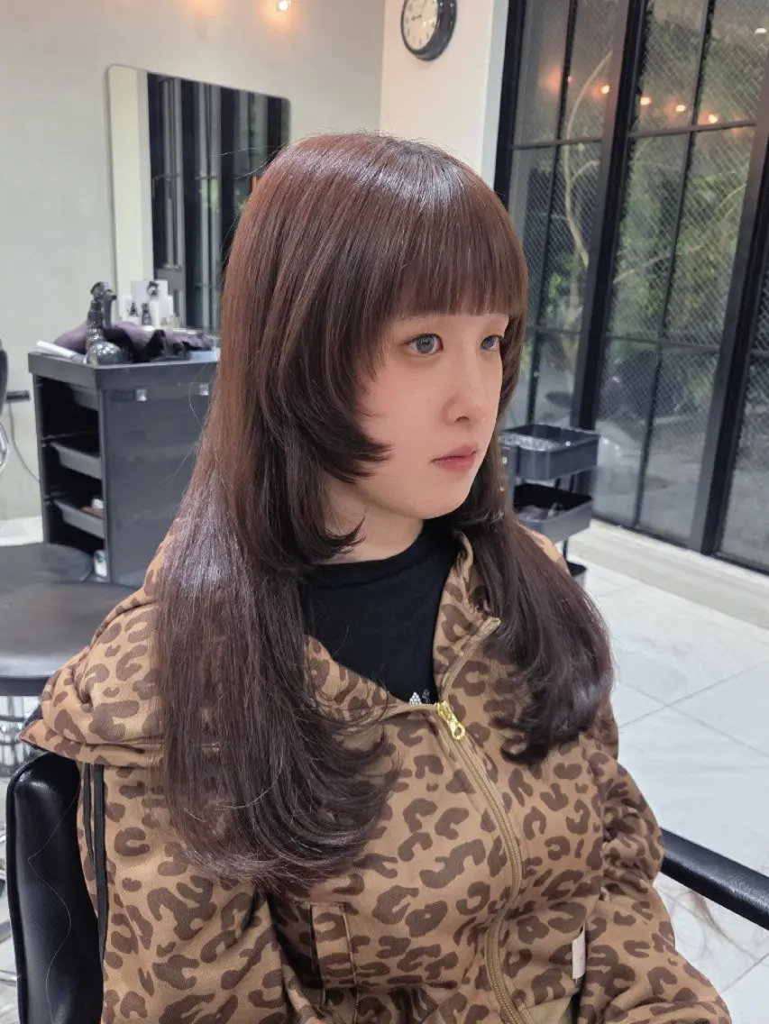 ロング 姫カット レイヤーカット カット トリートメント ヘッドスパ ヘアセット RUA💜‪ ボブカット💜のヘアスタイル