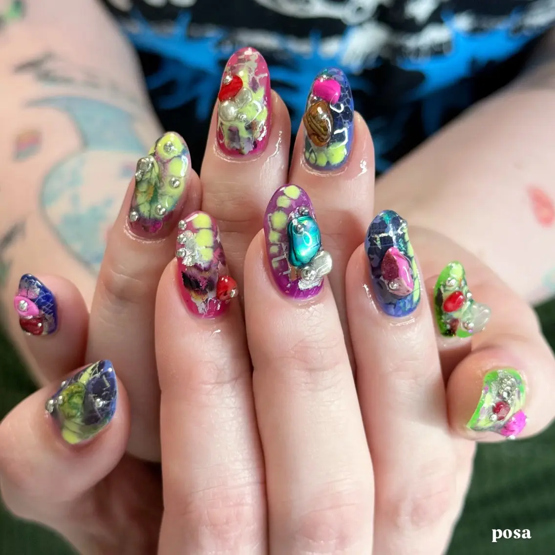 ネイル ニュアンスネイル シンプルネイル ハンドネイル posa nail モエミのネイルデザイン