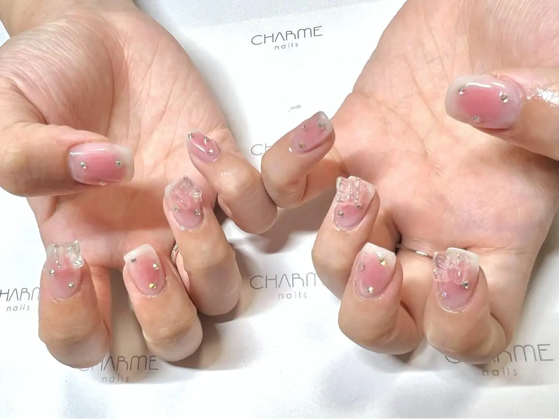 ネイル チークネイル ハンドネイル CHARME 🤎〔RINA〕のネイルデザイン