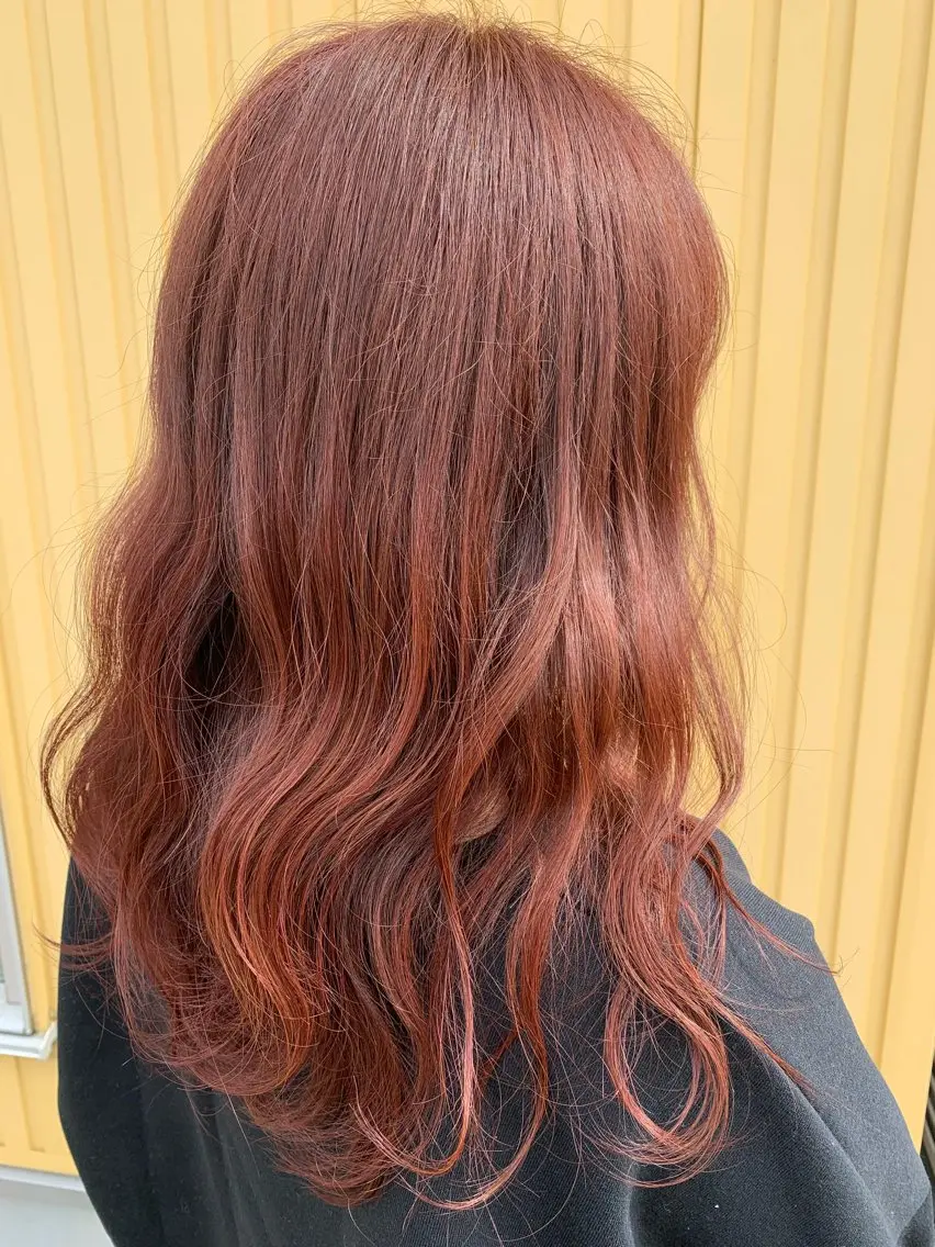 セミロング カラー カット ヘアカラー トリートメント 柴田 結衣のヘアスタイル