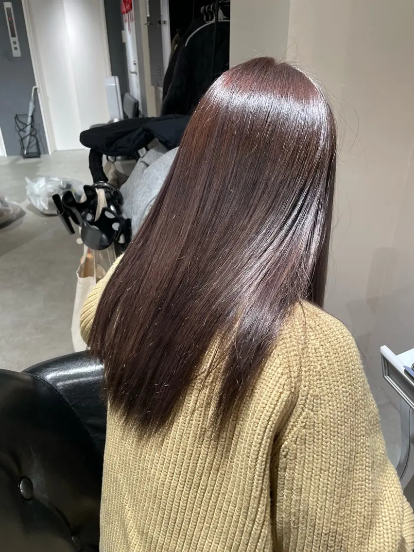 カラー ブラウンカラー バレイヤージュモデル 募集👒ヨンスクのヘアスタイル