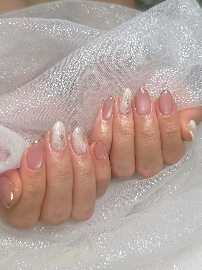ネイル 持ち込み ニュアンスネイル ハンドネイル Monart もえのネイルデザイン