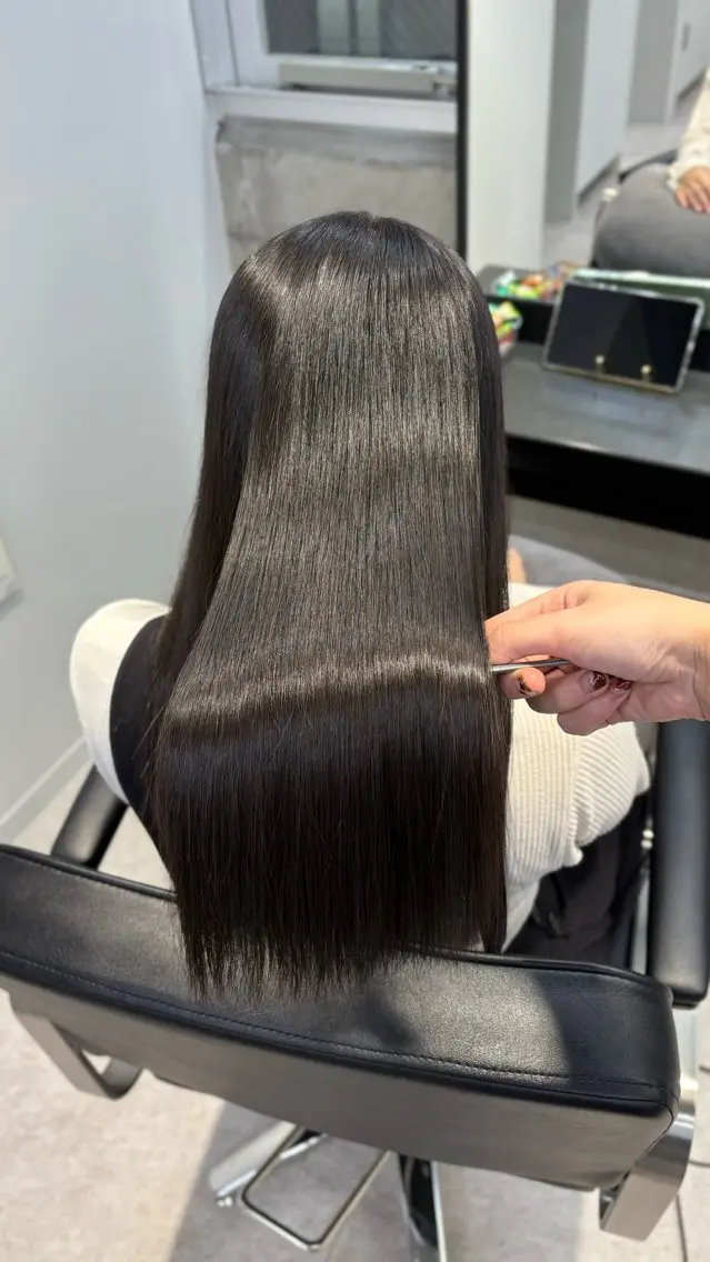 ロング 髪質改善 縮毛矯正 トリートメント 縮毛矯正 🌙小林春月/新宿/ 美髪/ハイトーン🌙のヘアスタイル
