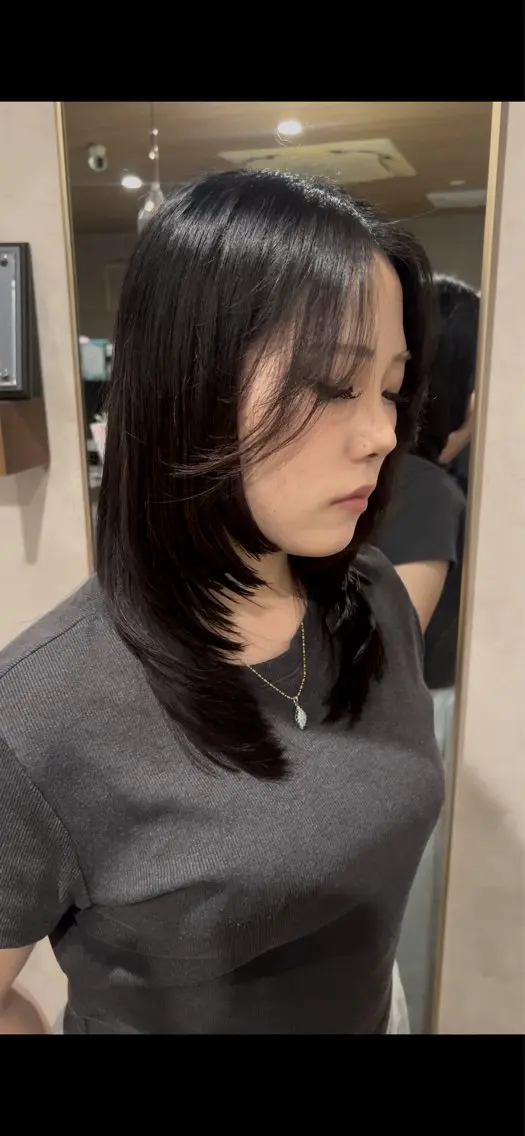 ミディアム RIENS 高森俊輔のヘアスタイル