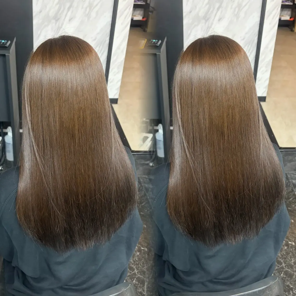 ロング カラー 透明感カラー グレージュ オリーブグレージュ オリーブグレー ヘアカラー aina/心斎橋 /難波/カラーのヘアスタイル