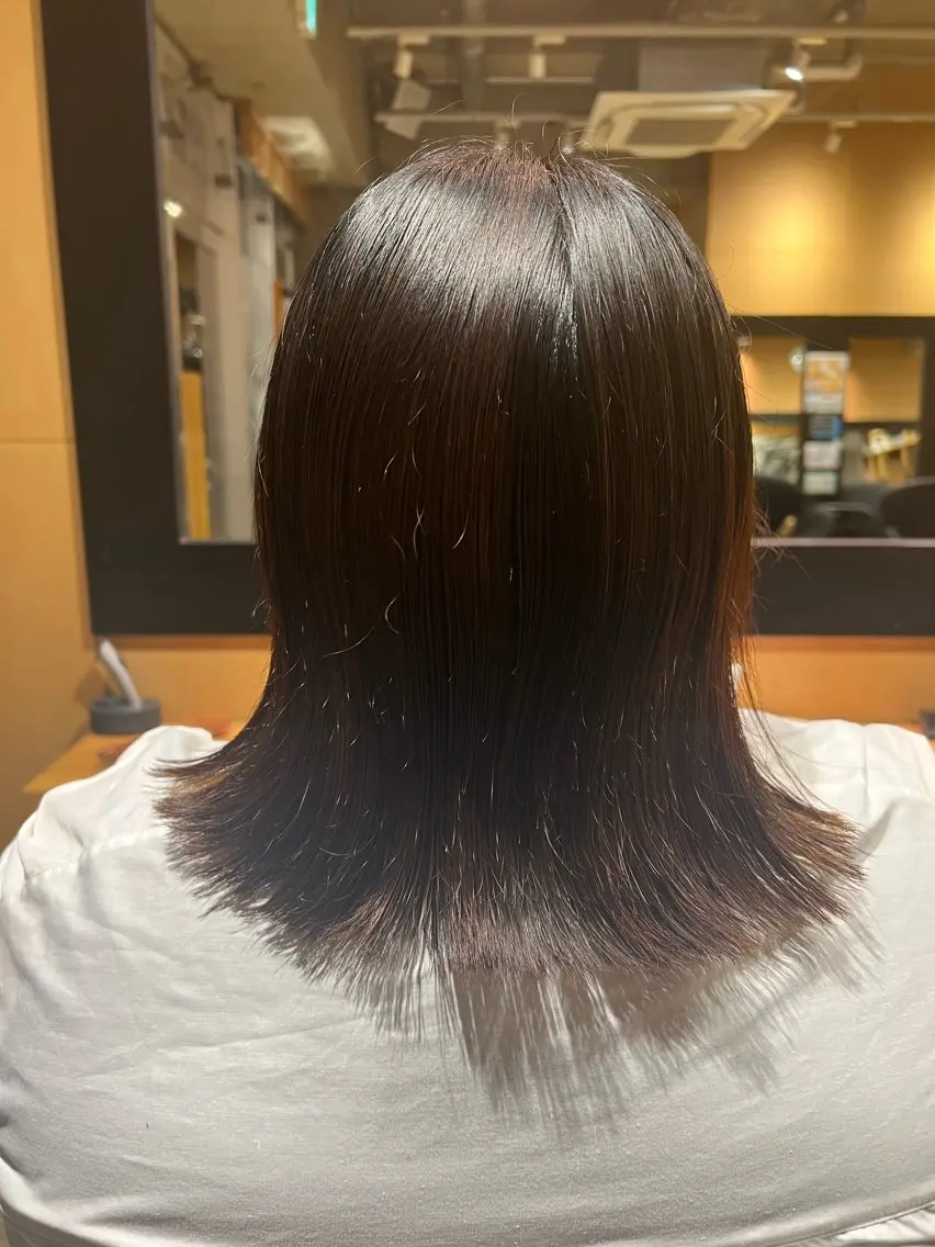 ミディアム 渡部 彩花のヘアスタイル