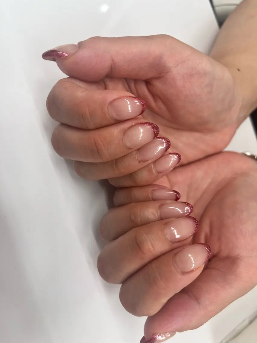 ネイル フラッシュネイル フットネイル ジェルネイル ラメ(グリッター) ラメグラデーション ネイルサロン ⭐︎Linoのその他イメージ