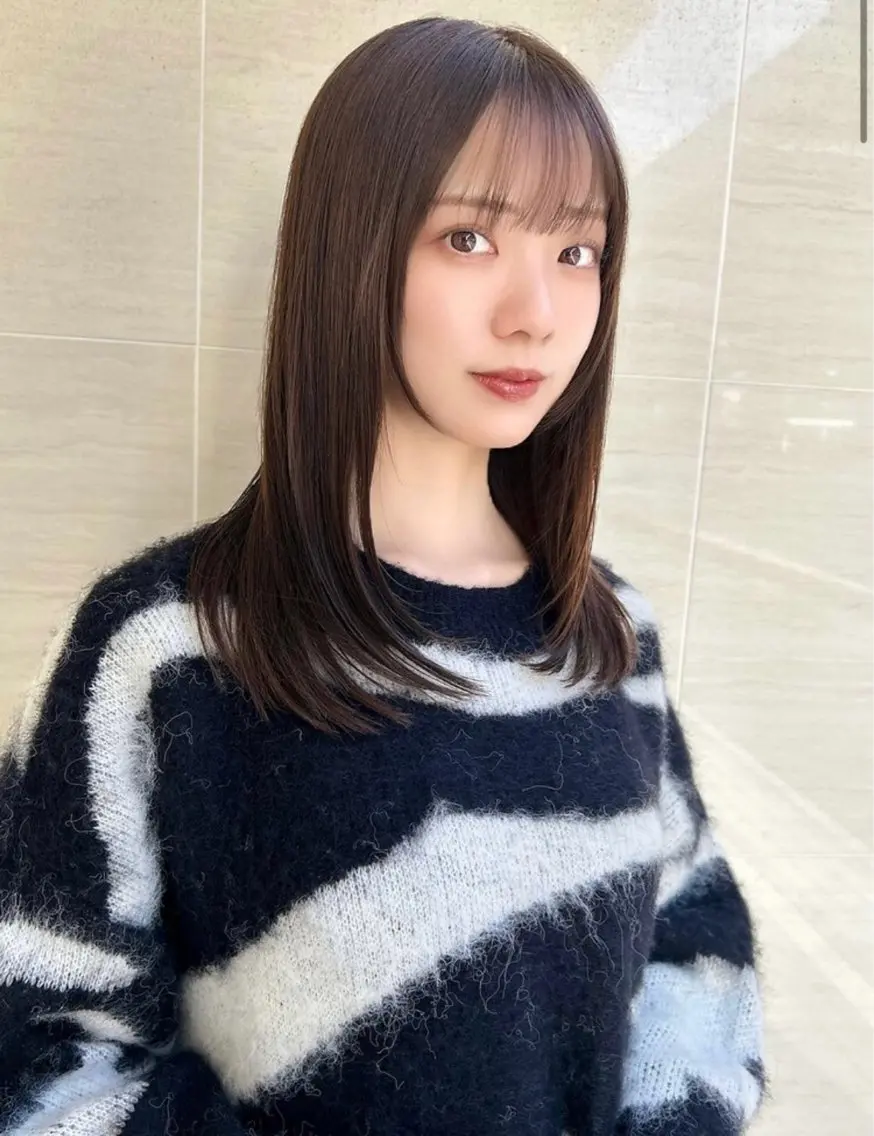セミロング 尾前 了守のヘアスタイル