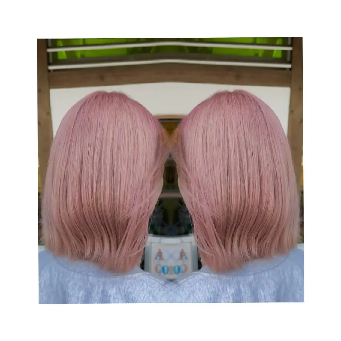 セミロング カラー 髪質改善 トリートメント カラー💞ᩚレイヤー ❤臼井暖音のヘアスタイル