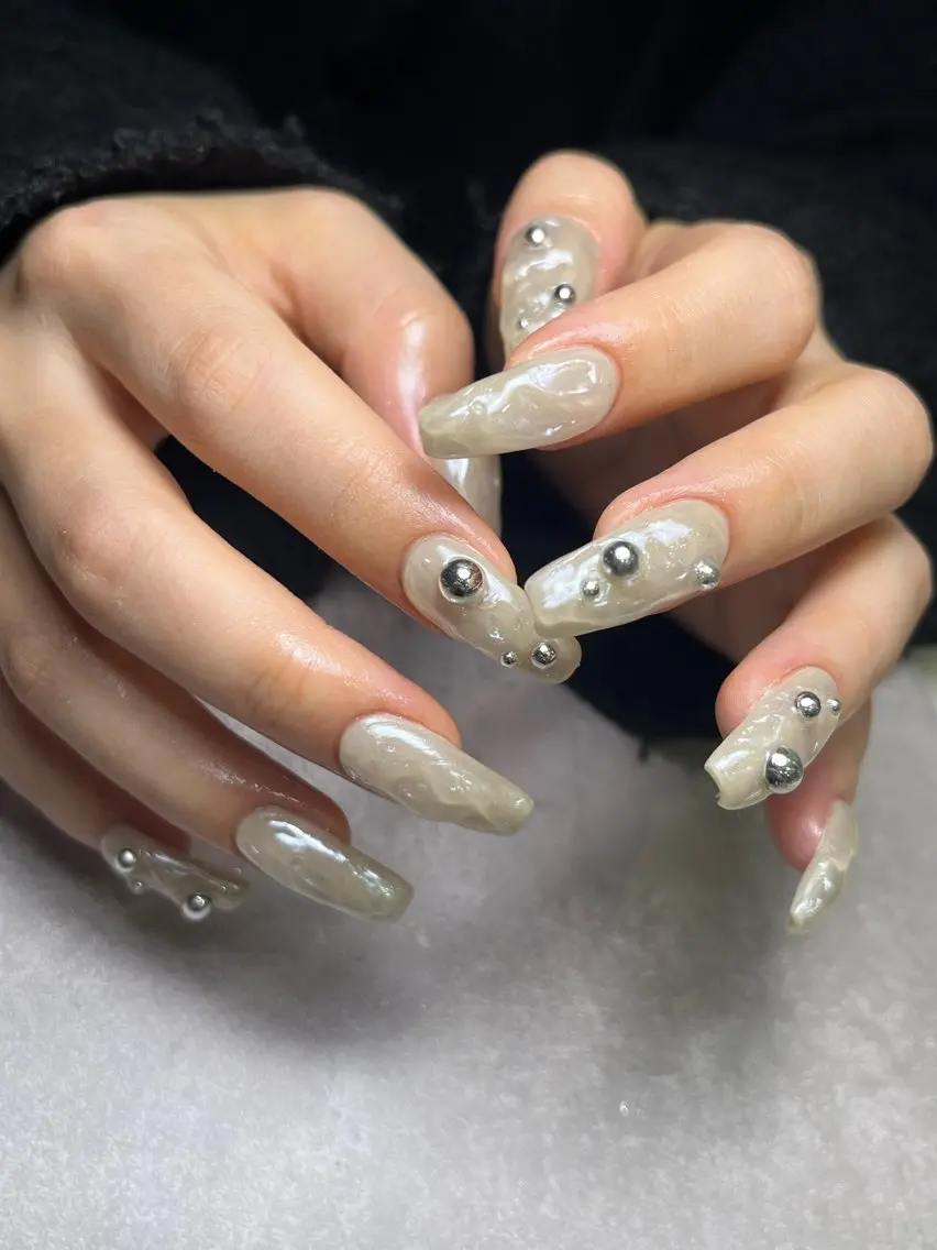 ネイル ミラーネイル nail salon chess ハラダのネイルデザイン