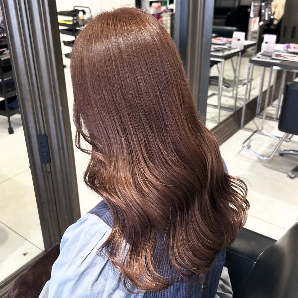 ロング カラー ヘアアレンジ 透明感カラー 板橋 島村美咲のヘアスタイル