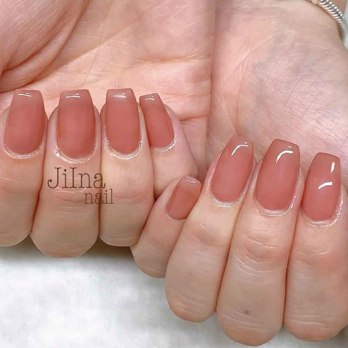 ネイル ワンカラーネイル JiIna nailのネイルデザイン