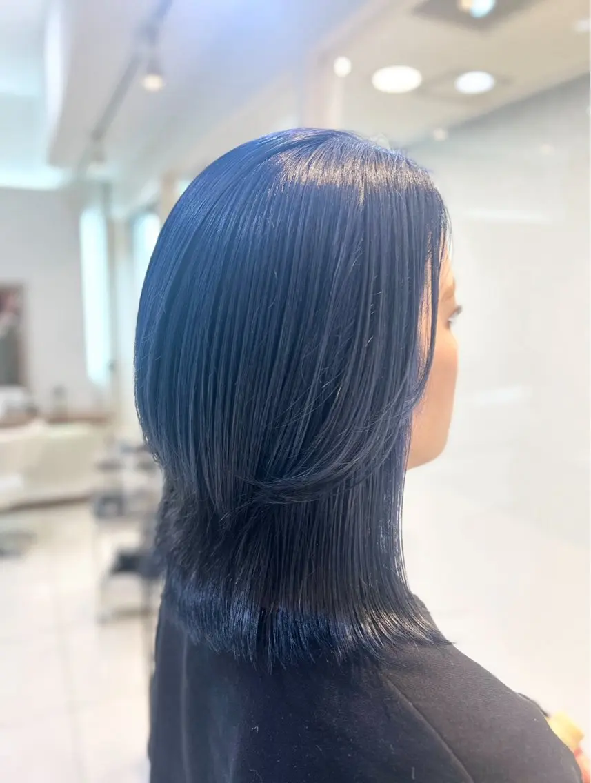 ミディアム カラー ヘアカラー トリートメント 縮毛矯正/髪質改善/ 艶髪ササキナツミのヘアスタイル