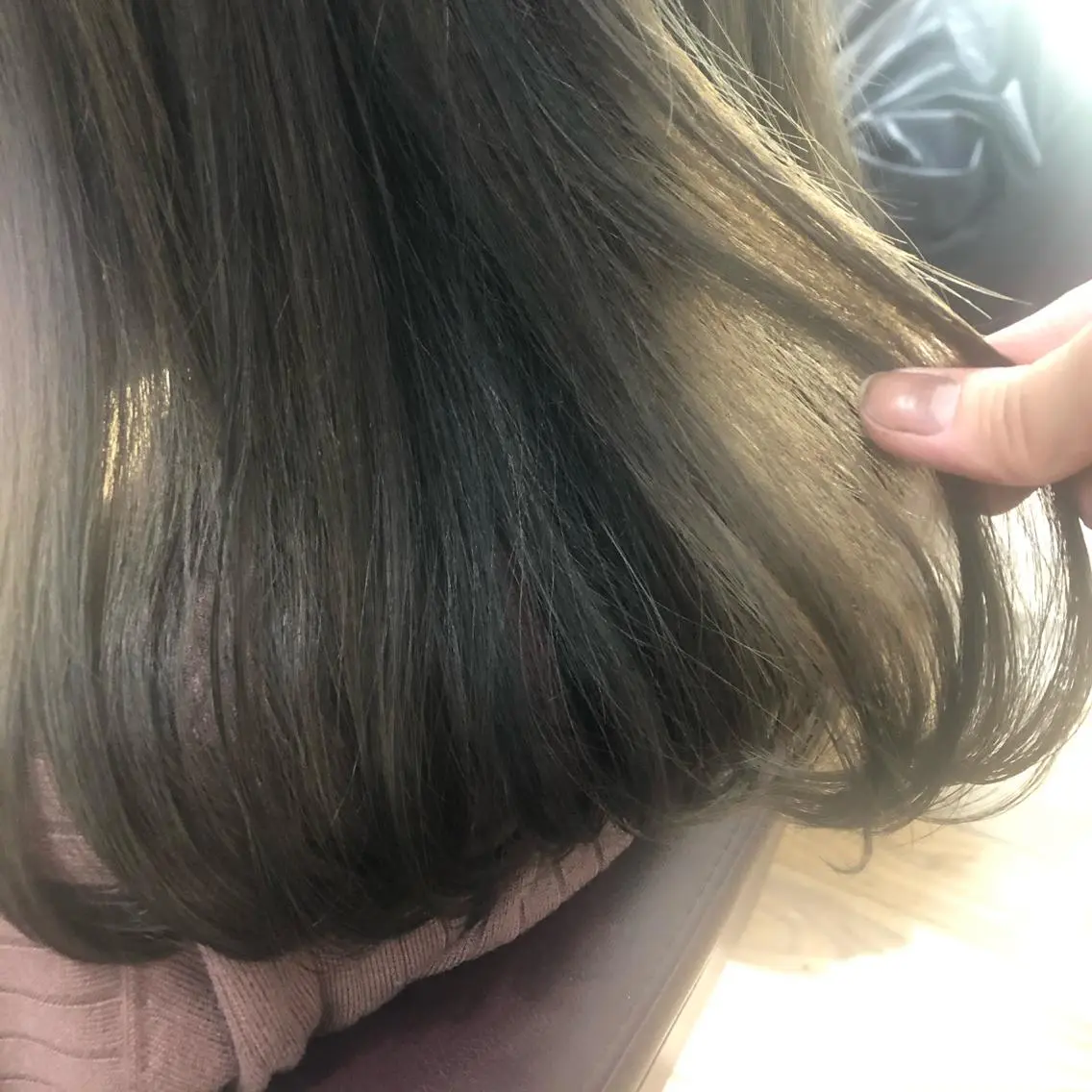 セミロング やました りなのヘアスタイル