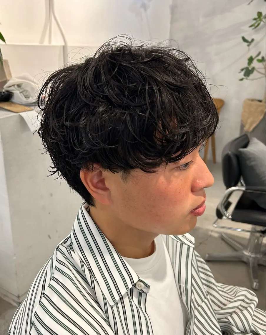 パーマ メンズ メンズ清潔感のプロ 💈メンズパーマ藤田のヘアスタイル