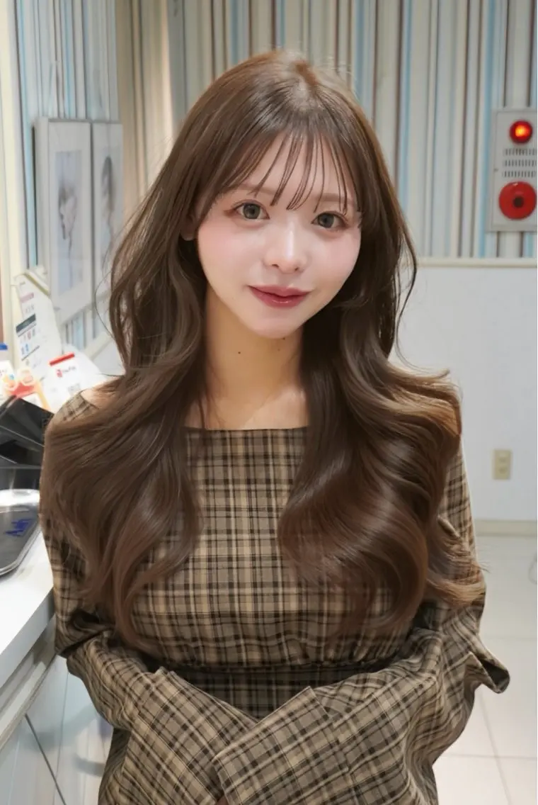 ロング カット ヘアカラー トリートメント ♡大人カワイイ hair♡徳井はやとのヘアスタイル