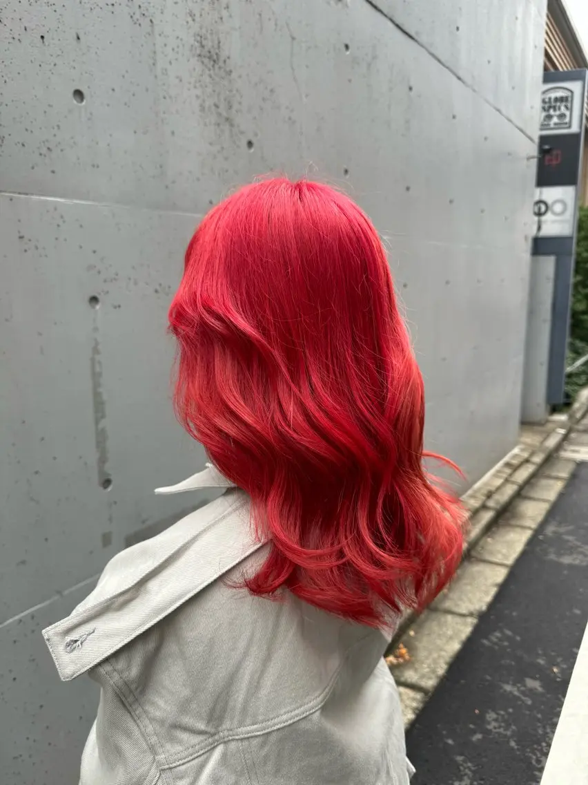セミロング カラー ダブルカラー 🧸艶髪ハイトーン 🍪chan🍯のヘアスタイル