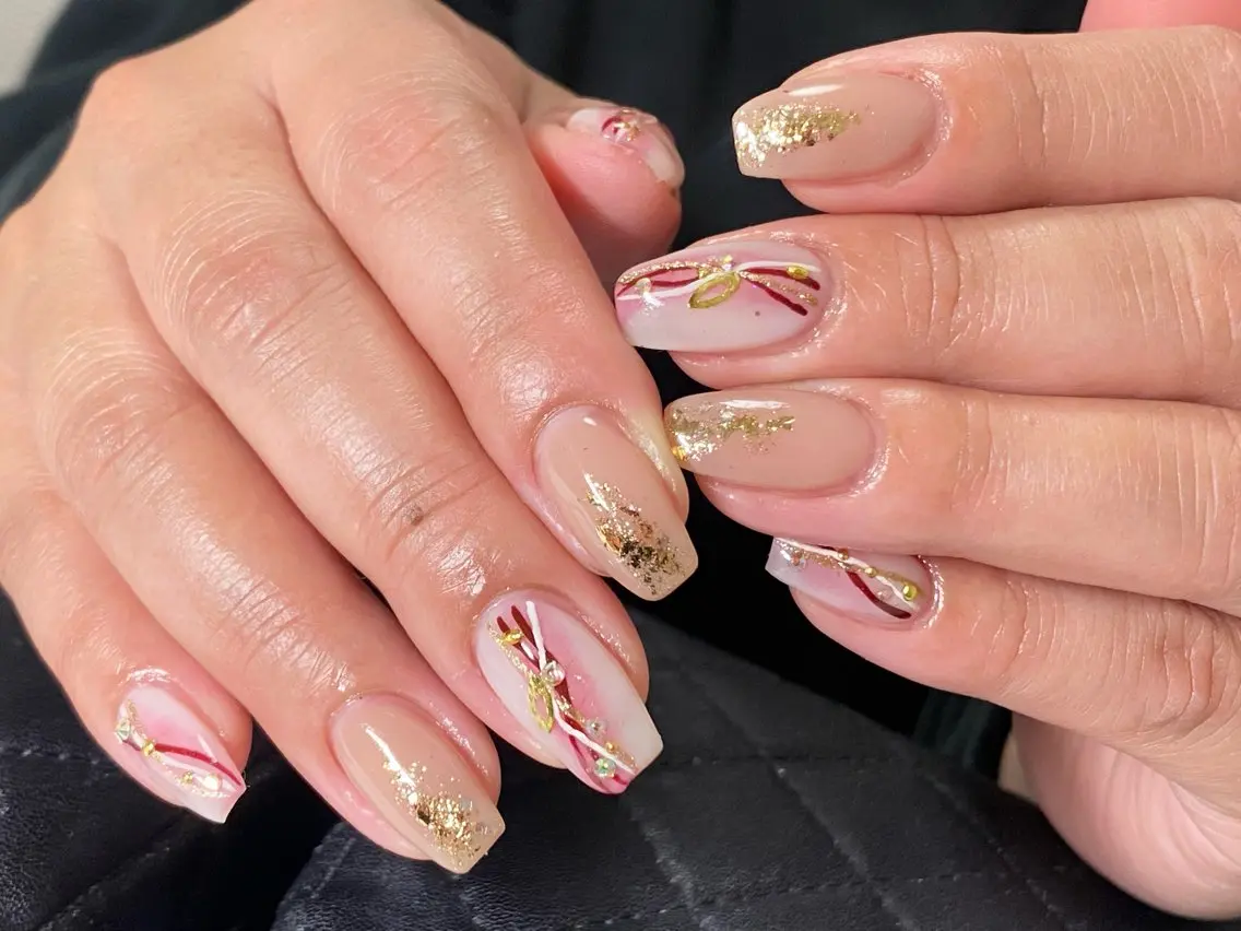 ネイル 長さ出し フットネイル ジェルネイル 韓国ネイル マグネットネイル ハンドネイル Nail Ann【西川口店】のネイルデザイン