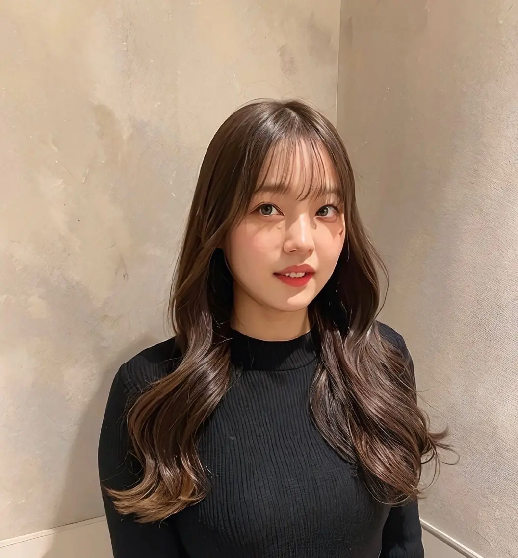 セミロング カラー ヘアカラー 野町好花 レイヤー/髪質改善のヘアスタイル