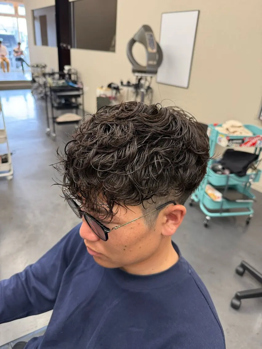 ショート カット パーマ ✂️ステレオ知立✂️ 福田拓人⚽️のヘアスタイル
