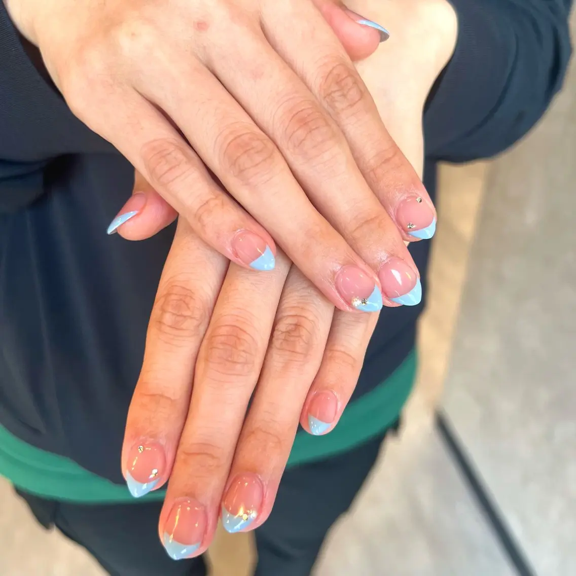 ネイル フレンチネイル パステルネイル LACHIC NOZOMIのネイルデザイン