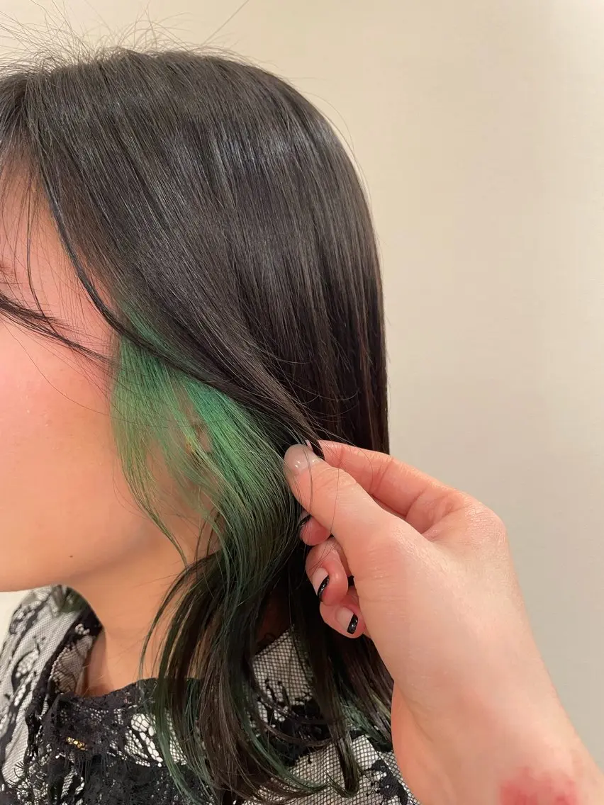 カラー 七ッ星+国立 momokaのヘアスタイル