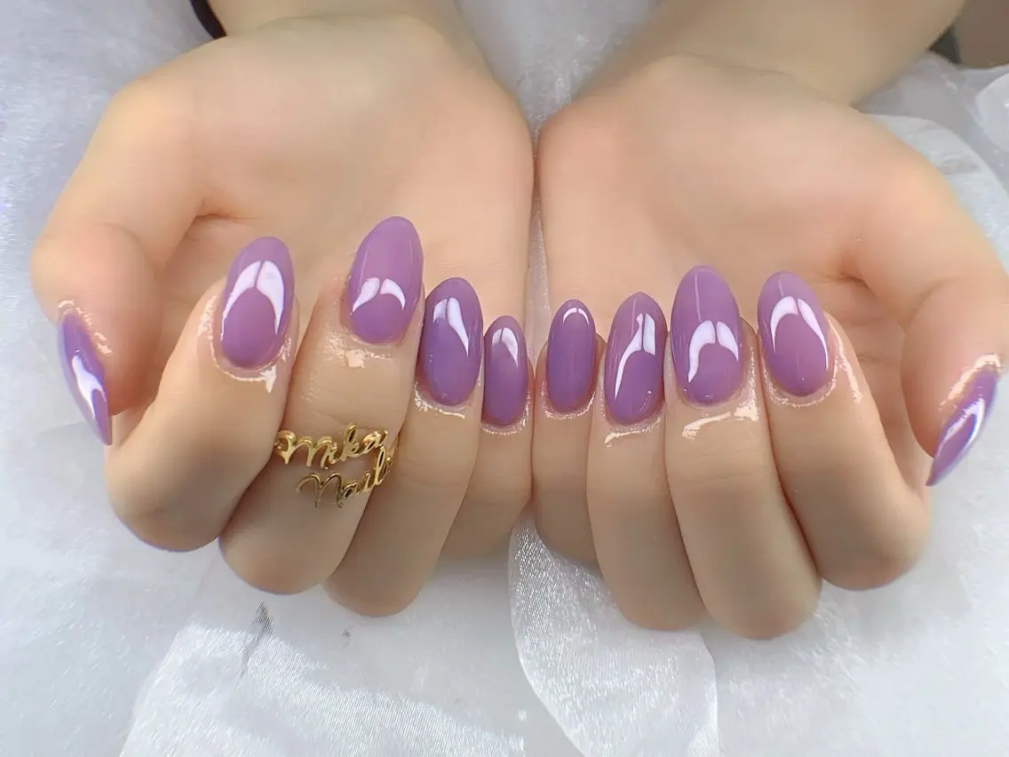 ミディアム 韓国風ヘア ハンドネイル HEAVEN Nail 池袋のネイルデザイン