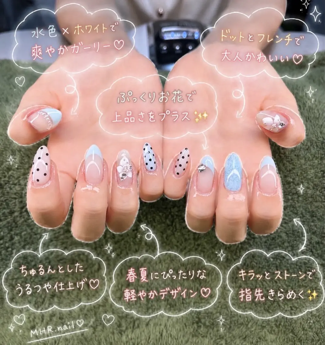 ネイル ハンドネイル フットネイル MHR nailのネイルデザイン