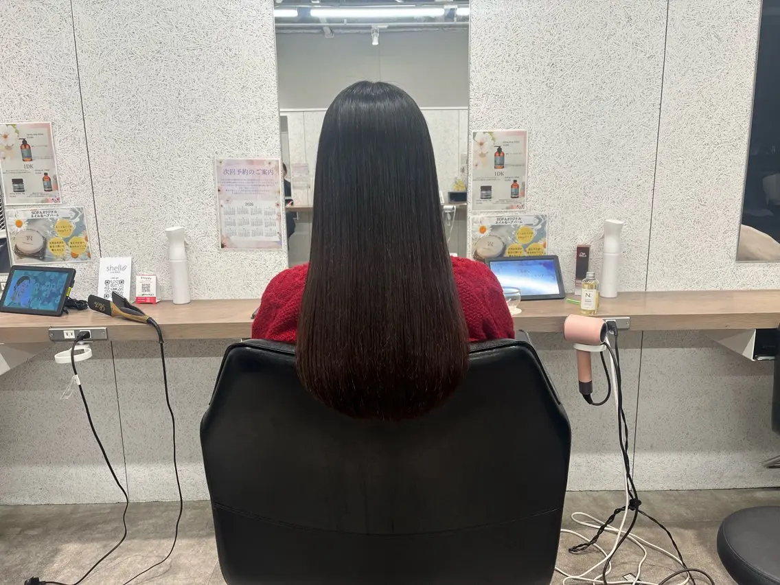 ロング ヘアアレンジ カット 縮毛矯正 トリートメント 🍓艶髪/艶カラー しんたに🌈のヘアスタイル