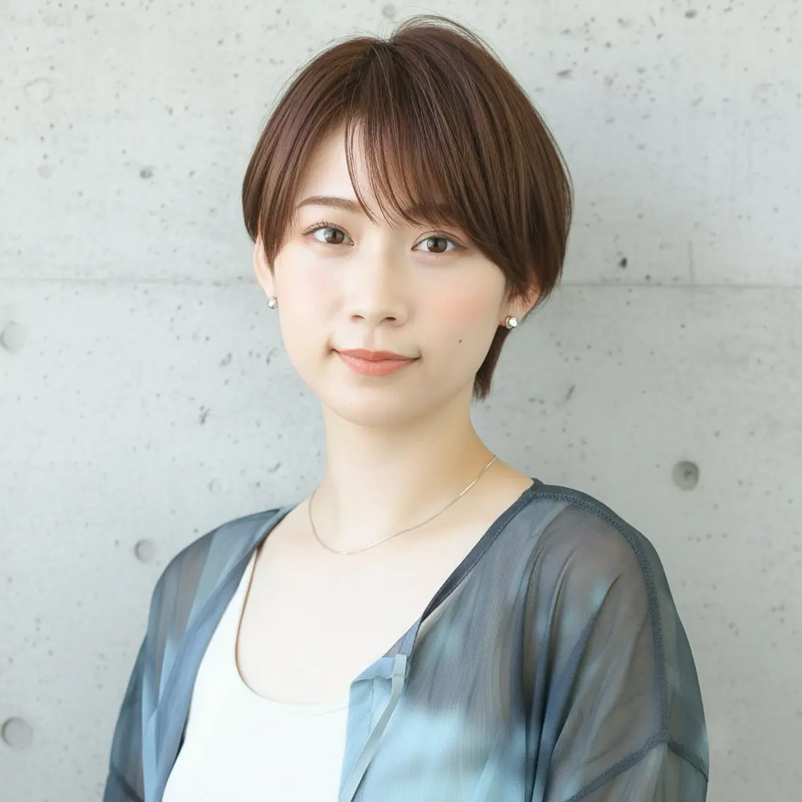 ショート カット ヘアカラー トリートメント ショート〜ミディアム 喜多司のヘアスタイル