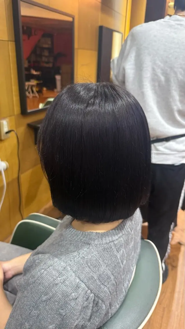 カラー 黒髪 透明感カラー Riku/三宮 三宮/髪質改善×韓国のヘアスタイル
