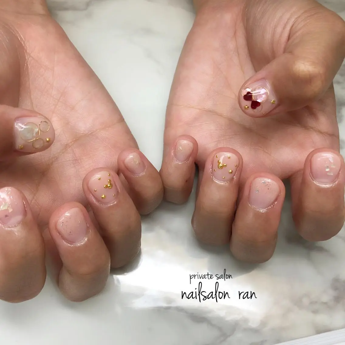 ネイル 持ち込み nailsalon ranのネイルデザイン