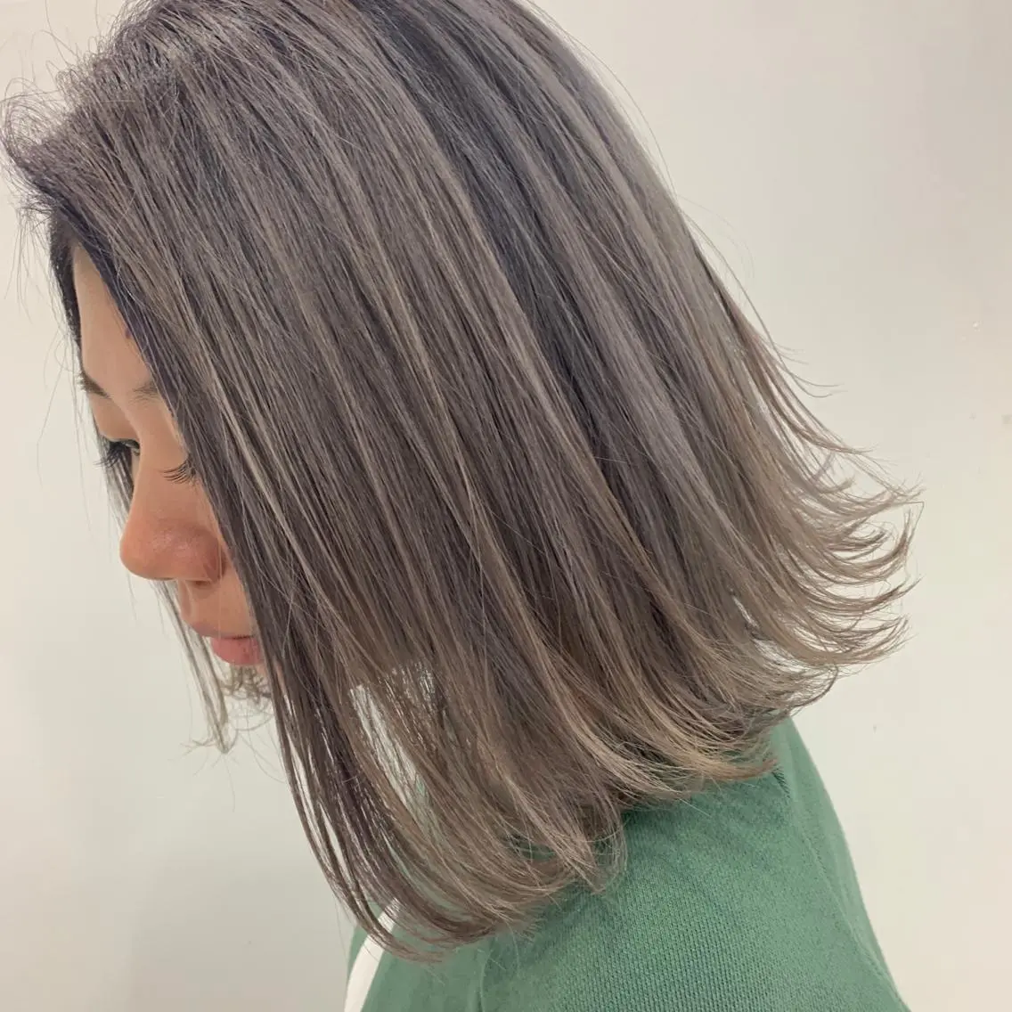 ミディアム カラー ブリーチ ケアブリーチ トリートメント LAS 代表 ナガカワ コウヘイのヘアスタイル