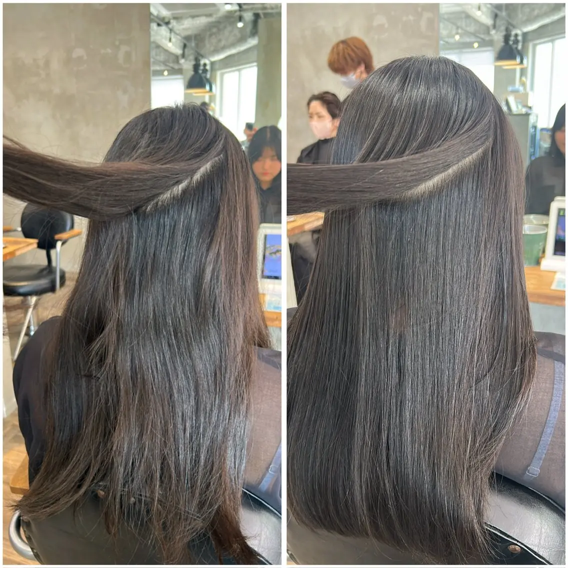 ロング 縮毛矯正 カット 縮毛矯正 トリートメント 国府田 裕のヘアスタイル
