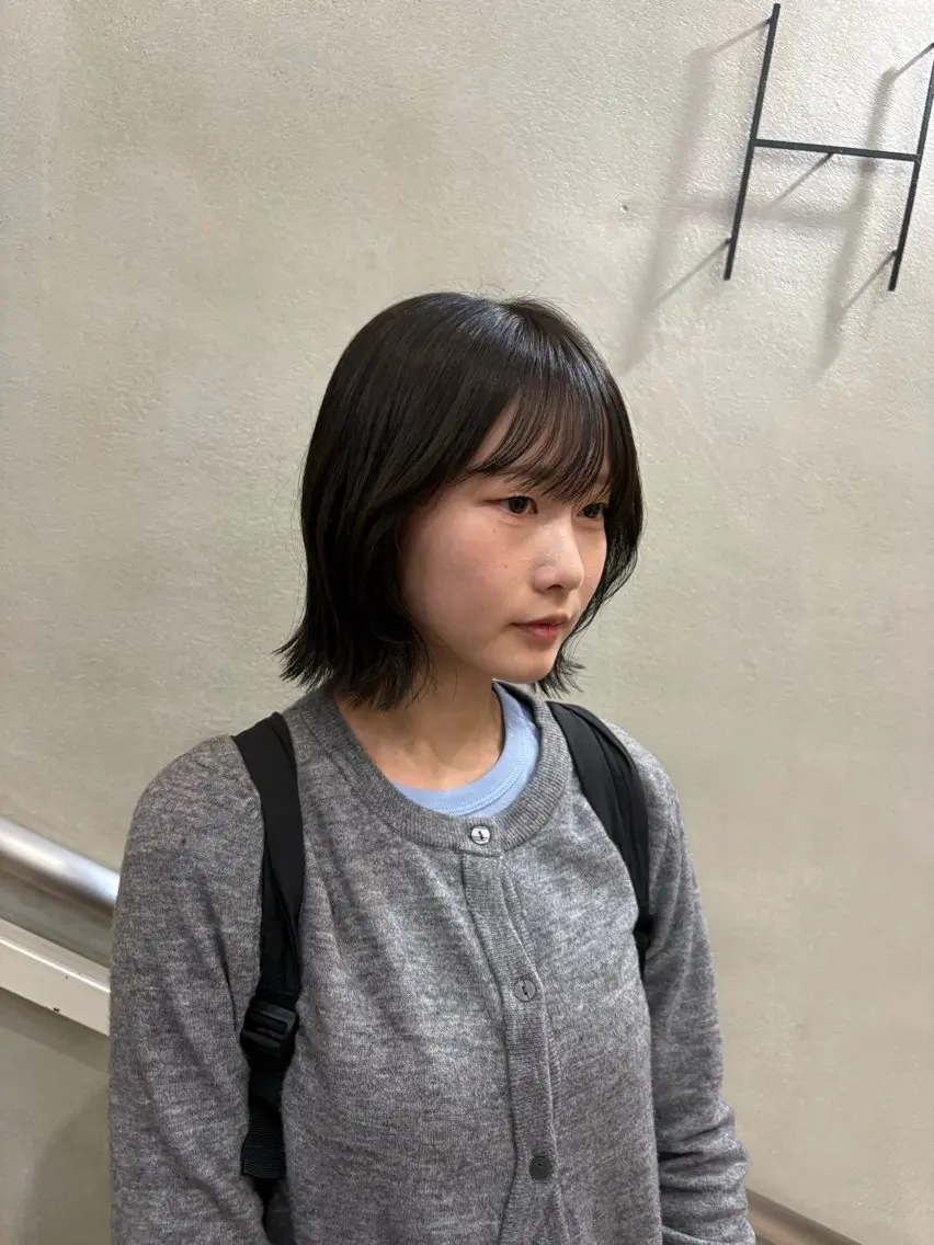 カラー グレージュ オリーブグレージュ オリーブグレー ボブ カット ヘアカラー Keina/レイヤー /髪質改善🍀のヘアスタイル