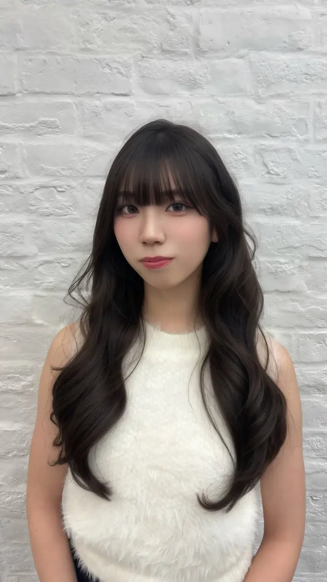 ロング カラー レイヤーカット✨/ 透明感カラー/きょんのヘアスタイル