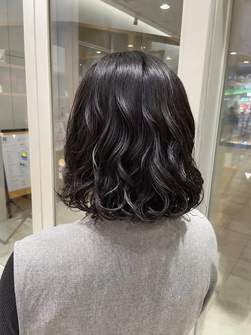 ミディアム ミディアムパーマ ボブ パーマ ☁️ボブパーマ/ 咲良🪄のヘアスタイル