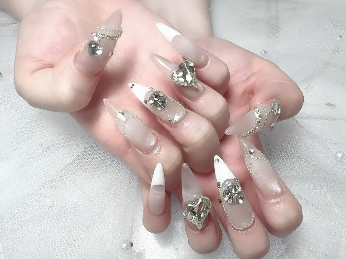 ネイル 韓国ネイル 水色 マグネットネイル ニュアンスネイル オフィスネイル ハンドネイル Hana Rose Nailのネイルデザイン