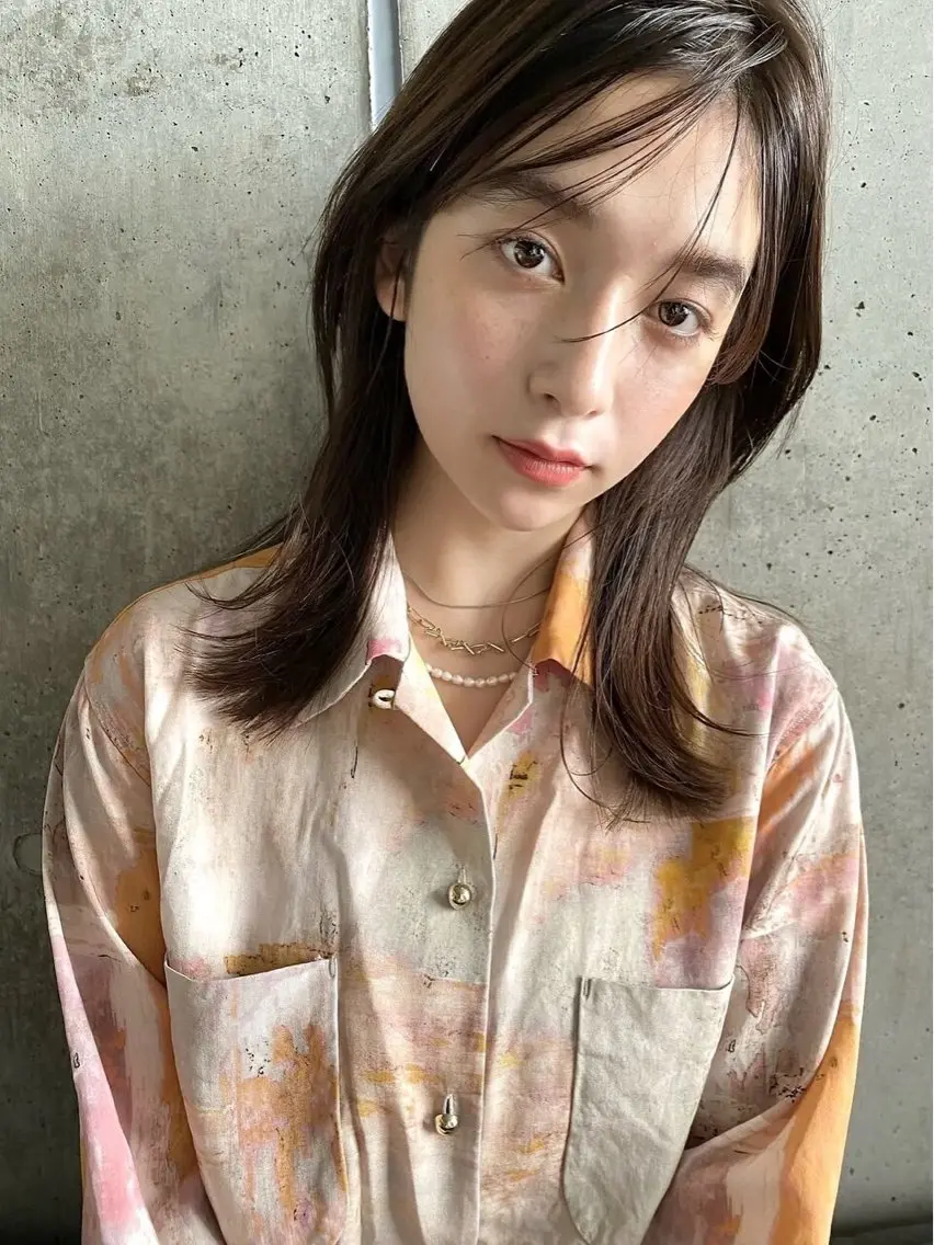ミディアム 縮毛矯正 ayari🌸西梅田 カットモデル募集中✨のヘアスタイル