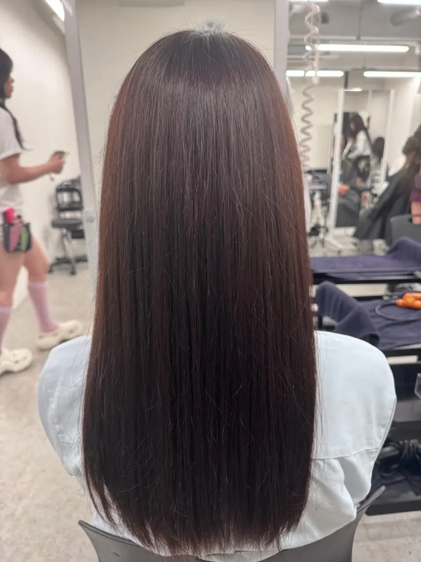 ロング 縮毛矯正 透明感カラー/ chinatsuのヘアスタイル