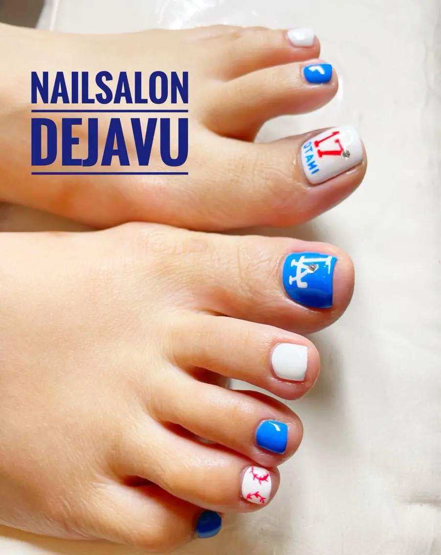 ネイル フットネイル フットネイル Nailsalon Dejavuのネイルデザイン
